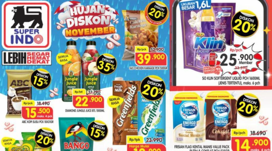 Promo Superindo Rabu, 5 November 2025: Hujan Diskon hingga 35 Persen